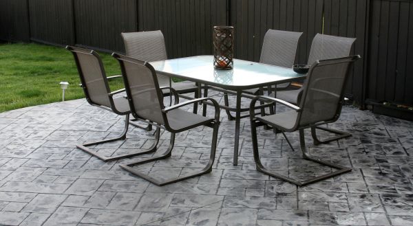 Backyard Concrete Stamping in Indianapolis